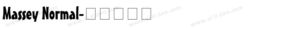 Massey Normal字体转换